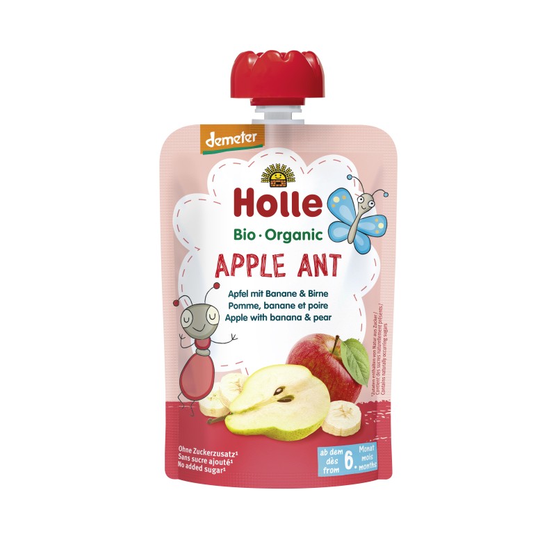 ECO Apple Ant - Piure de mere si banane cu pere 100g