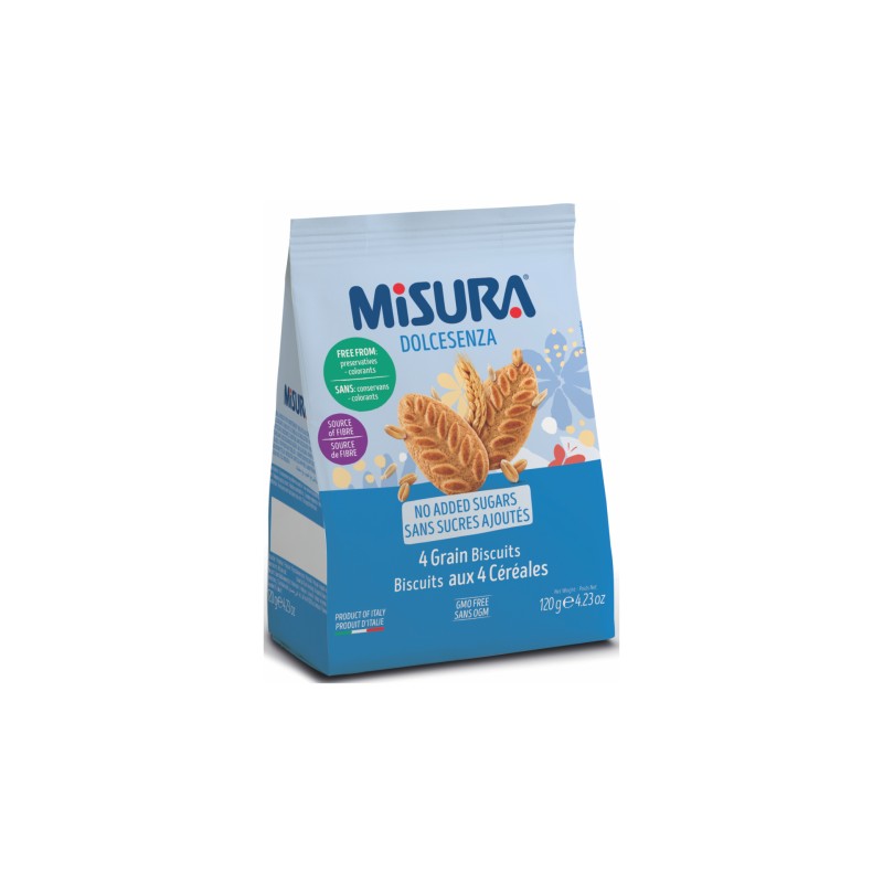 Misura Biscuiti 4 cereale, fara zahar 120g