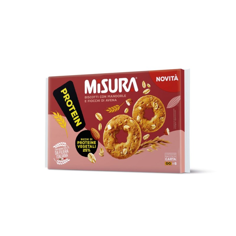 Misura Biscuiti cu migdale si fulgi de ovaz cu proteina vegetala 260 g