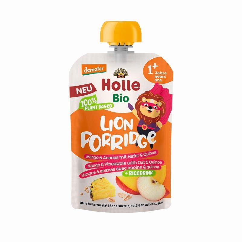 ECO Lion Porridge Piure din fructe cu cereale, 110g